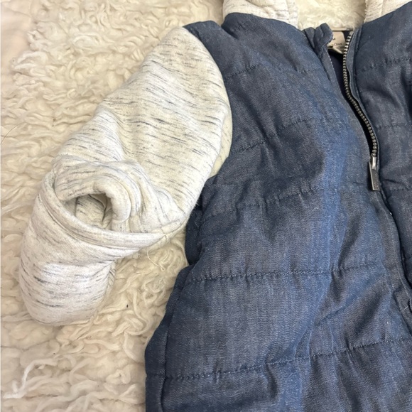 Calvin Klein Baby Hooded Snowsuit - Navy and Cream - Picture 4 of 7